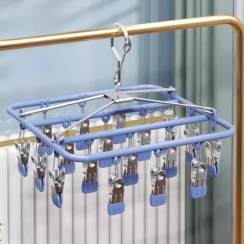 Baby Clothing Rack - 스테인레스 스틸 멀티 클램프 빨랫줄 아기