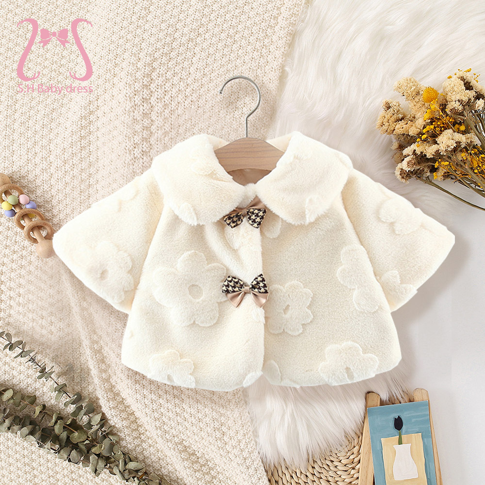 Baby Clothing H&M - 귀여운 겨울 코트 달콤한 꽃 아동복,