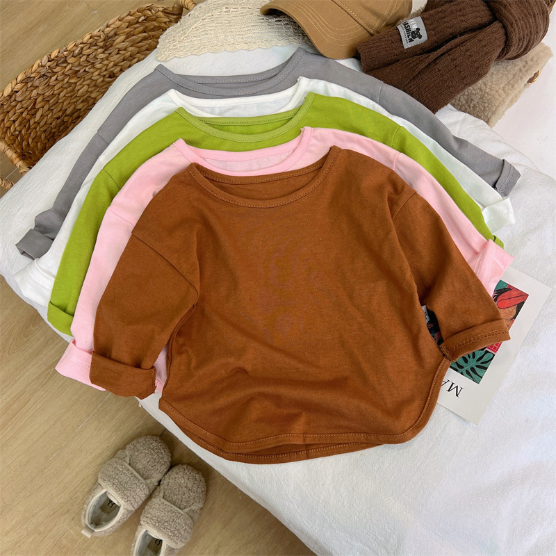 Baby Clothing Made In Usa - 순수 코튼으로 만든 어린이 긴팔 티셔츠
