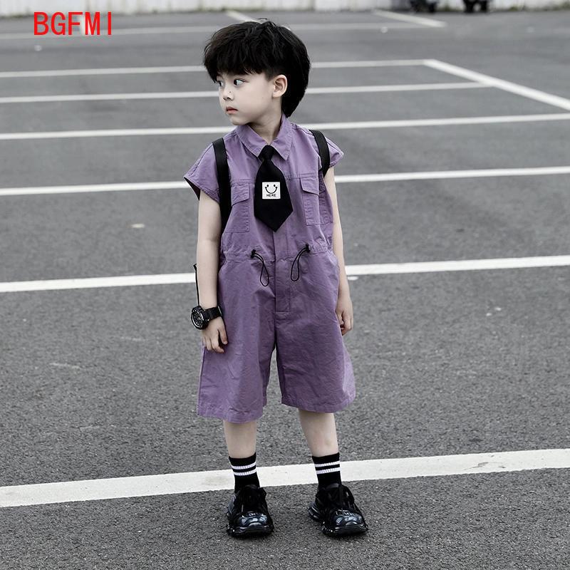 Baby Clothing Boy - 어린이 여름 반바지 작업복 카프리 소년