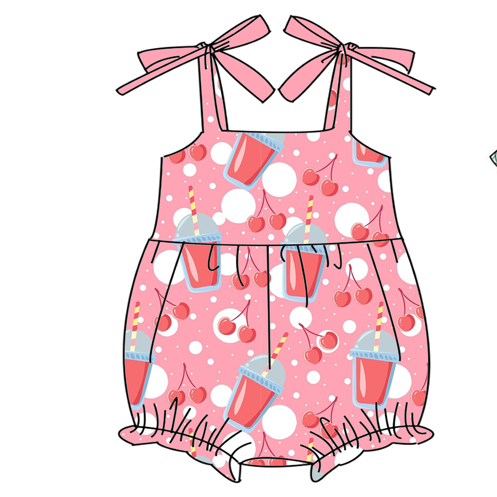 Baby Clothing Made In Usa - 부티크 아동 롬퍼 슬링 리본 장식