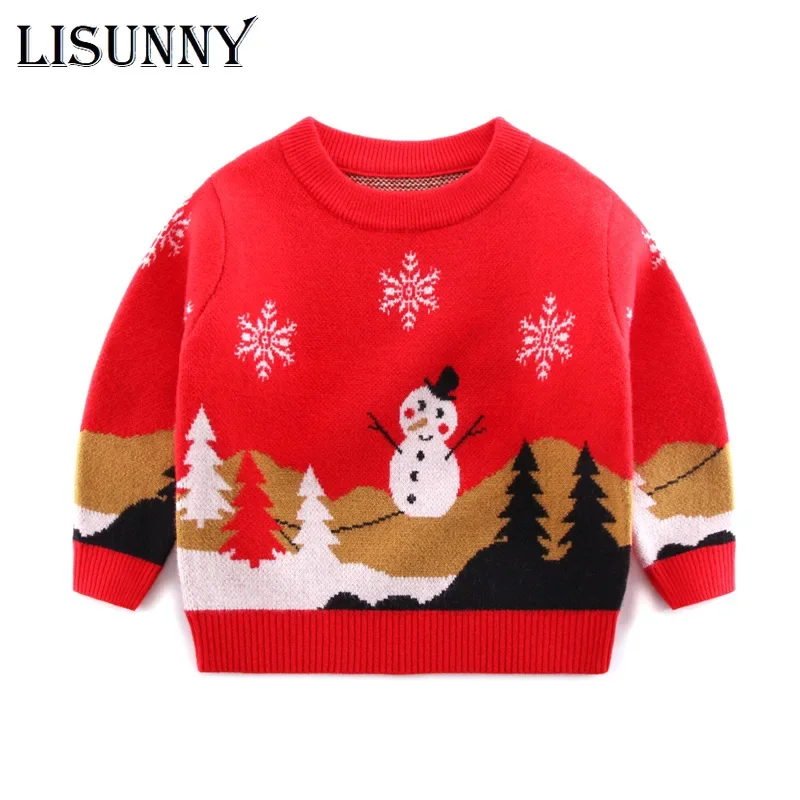 Baby Clothing Jumper - 2025 가을 겨울 어린이 크리스마스 스웨터