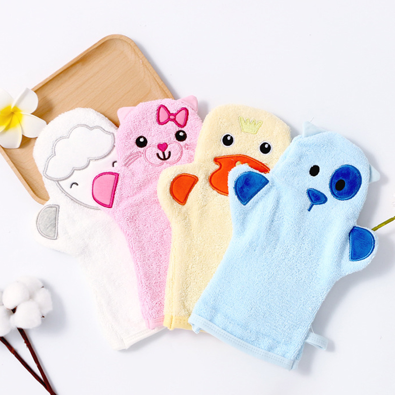 Baby Clothing Wash - 만화 동물 자수 목욕 수건, 남아