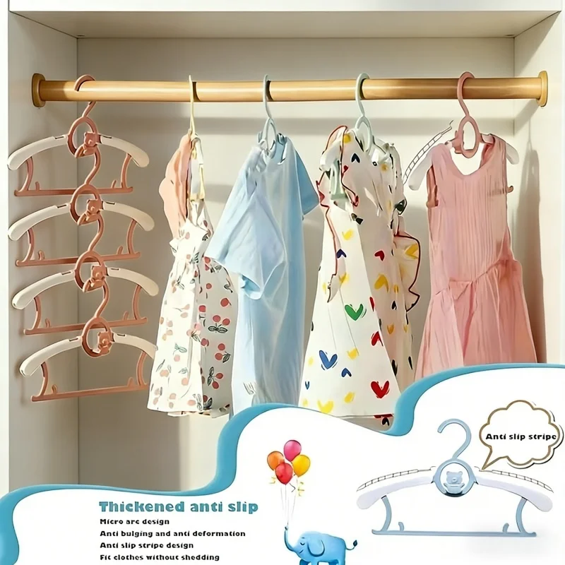 Baby Clothing Rack - 30개입 PP 플라스틱 아기 옷걸이, 접이식