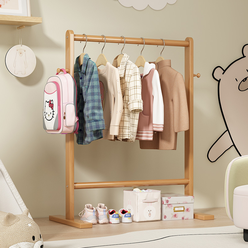 Baby Clothing Rack - 작은 대나무 모자걸이, 바닥에 걸 수