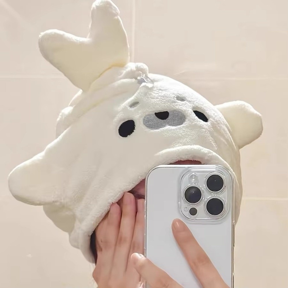 만화 아기 물개 드라이 헤어 캡 초흡수성 산호 플리스  - Baby Clothing Wash 리뷰 및 가격