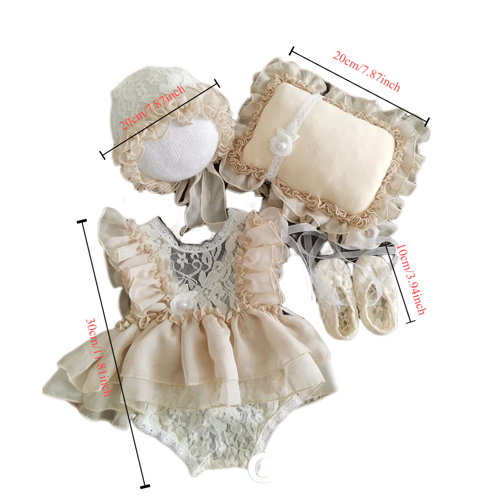 신생아 사진 소품 아기 소녀 모자 신발 레이스 Romp - Baby Clothing Boy 리뷰 및 가격