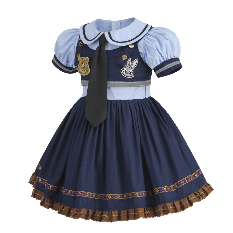 주디 코스프레 의상 어린이 카니발 파티 드레스 소녀 넥 - Baby Clothing Sizes 리뷰 및 가격