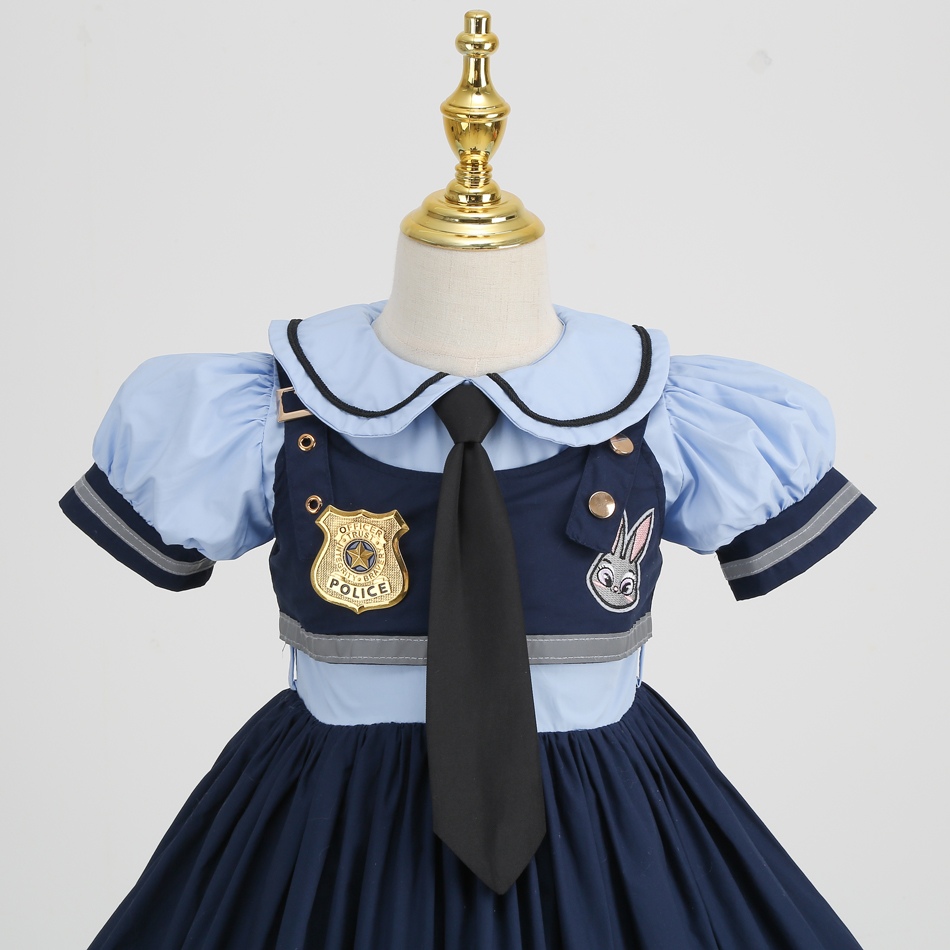 주디 코스프레 의상 어린이 카니발 파티 드레스 소녀 넥 - Baby Clothing Sizes 리뷰 및 가격