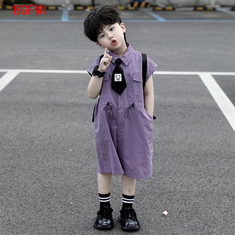 어린이 여름 반바지 작업복 카프리 소년 보라색 바지와  - Baby Clothing Boy 리뷰 및 가격