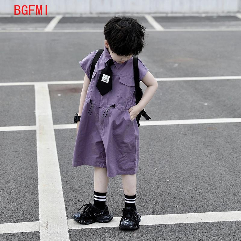 어린이 여름 반바지 작업복 카프리 소년 보라색 바지와  - Baby Clothing Boy 리뷰 및 가격