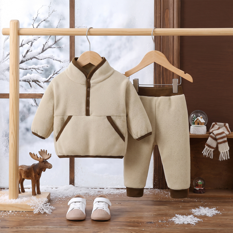 폴라플리스 원단으로 제작된 아기옷 1세트, 가을·겨울  - Baby Clothing Made In Usa 리뷰 및 가격