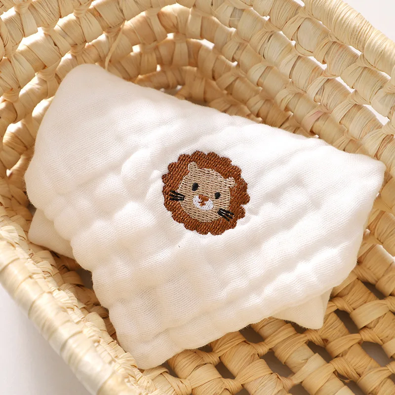 6 레이어 코튼 자수 아기 타액 수건 손 얼굴 물티슈  - Baby Clothing Wash 리뷰 및 가격