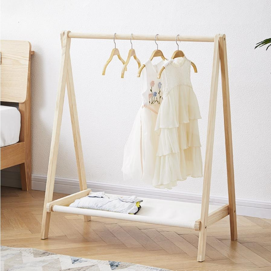 단단한 나무 바닥 스탠딩 의류 행어, 심플한 옷, 행어 - Baby Clothing Rack 리뷰 및 가격
